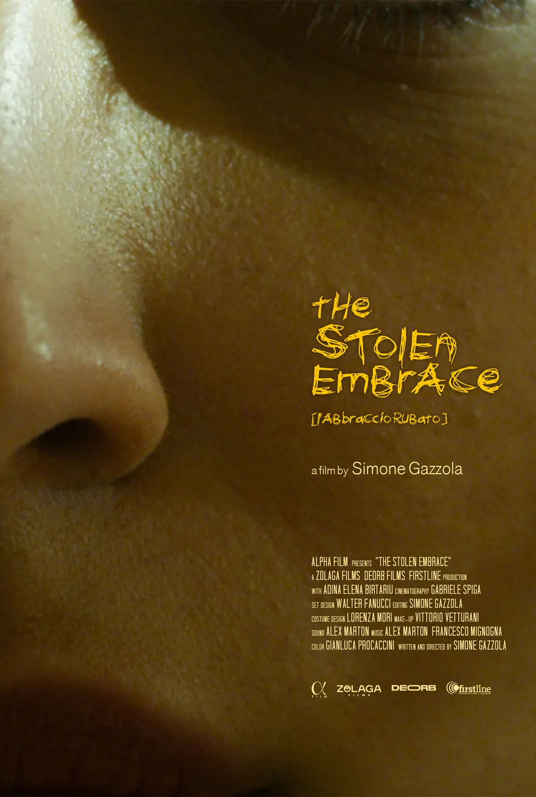 Poster of the short film "The stolen embrace"