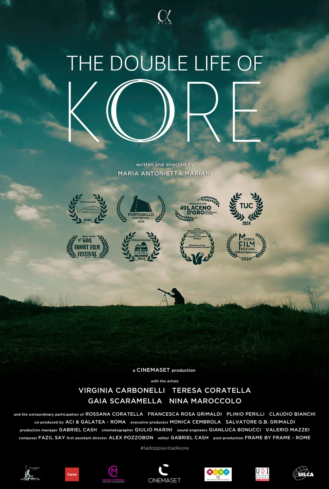 Poster of the short documentary "The double life of Kore" by Maria Antonietta Mariani