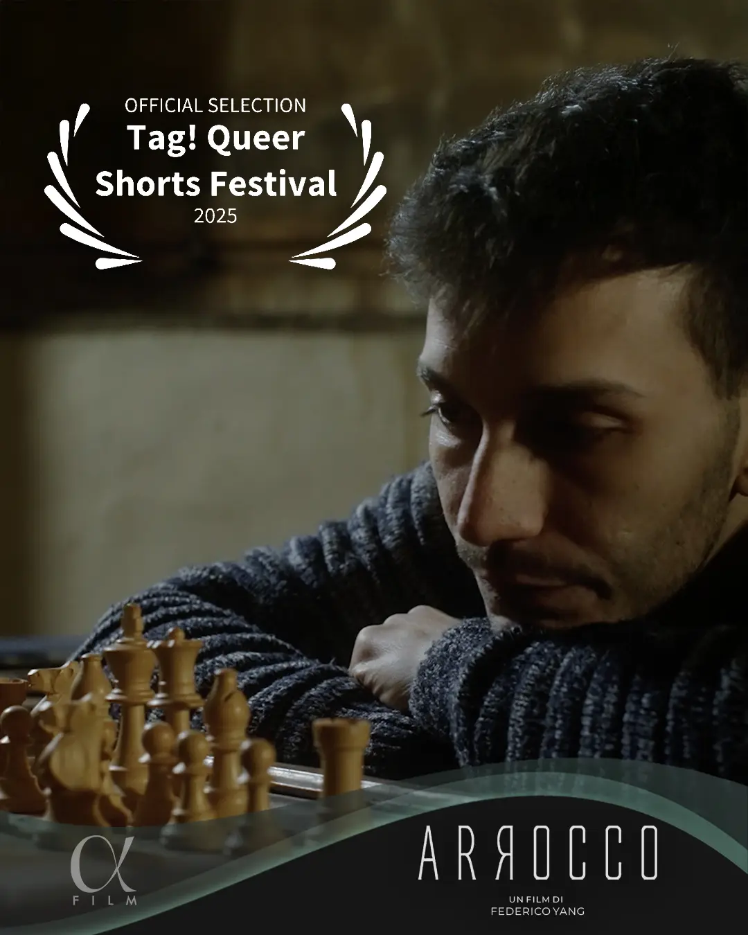 The short film "Castling" by Federico Yang at the Tag! Queer Shorts Festival