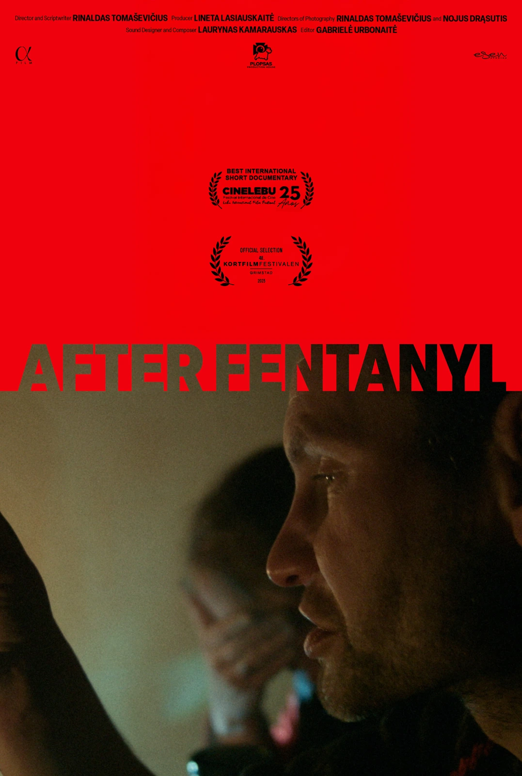 Poster del documentario corto "After Fentanyl" di Rinaldas Tomaševičius.