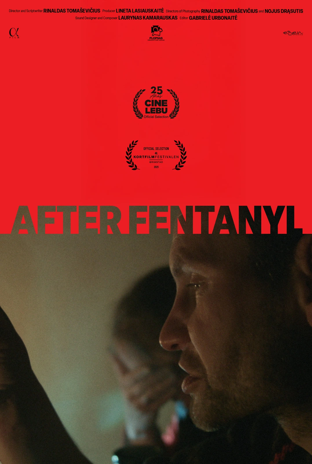 Poster del documentario corto "After Fentanyl" di Rinaldas Tomaševičius.