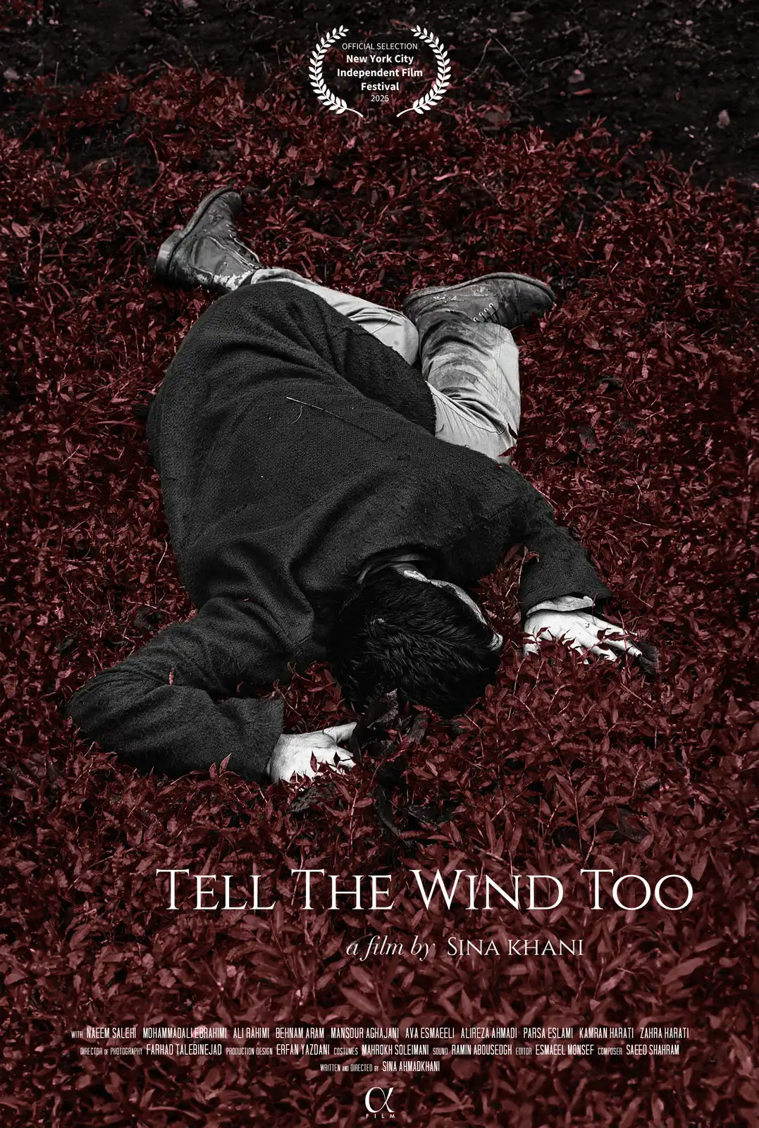 Poster del film "Tell the wind too" di Sina Khani