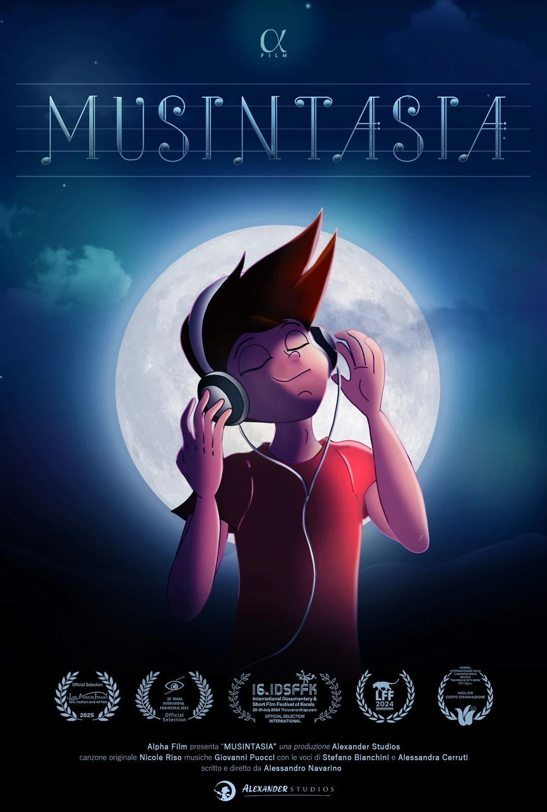 Poster del corto animato "Musintasia" di Alessandro Navarino