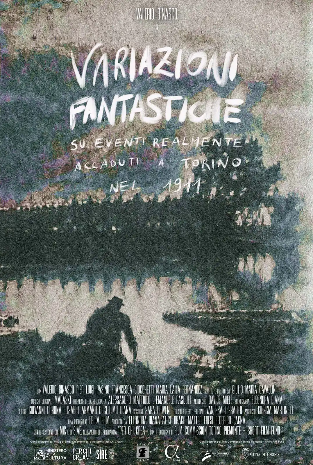Poster del cortometraggio "Variazioni Fantastiche su eventi realmente accaduti a Torino  nel 1911"